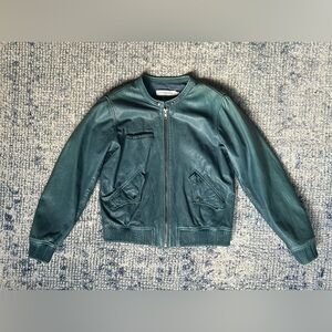 Isabel Marant Étoile Teal Leather Jacket 36 | 4
